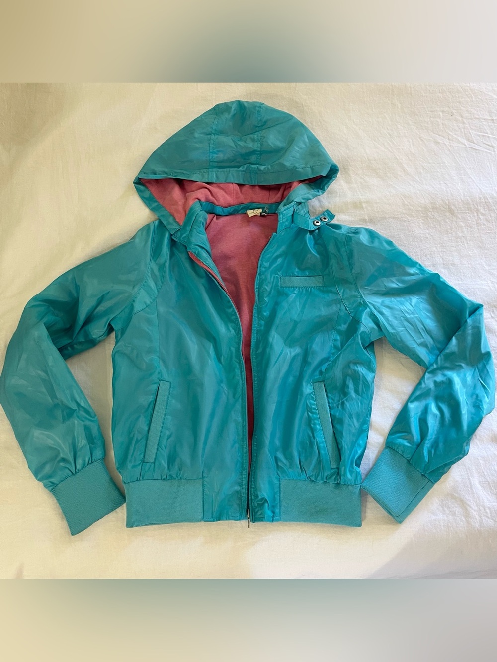 Cute bubblegum classic bomber hood jacket